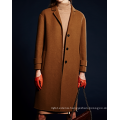 17PKCSC022 women double layer 100% cashmere wool coat